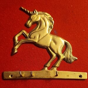 Brass Unicorn Wall Hook